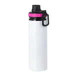 Personalised 850ml Water Bottle with Coloured Lid