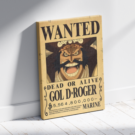 WANTED GOLD ROGER wall art