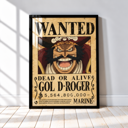 WANTED GOLD ROGER wall art