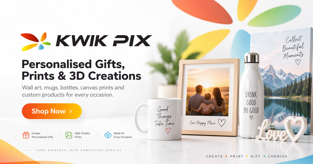 KwikPix Norwich Shop personalised photo gifts, canvas prints, mugs, photo slates, keyrings and more at KwikPix. Turn your favourite memories into unique gifts.