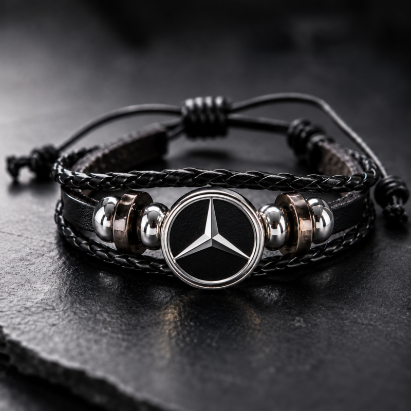 Mercedes Leather Bracelet