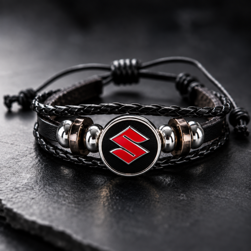 Suzuki Leather Bracelet