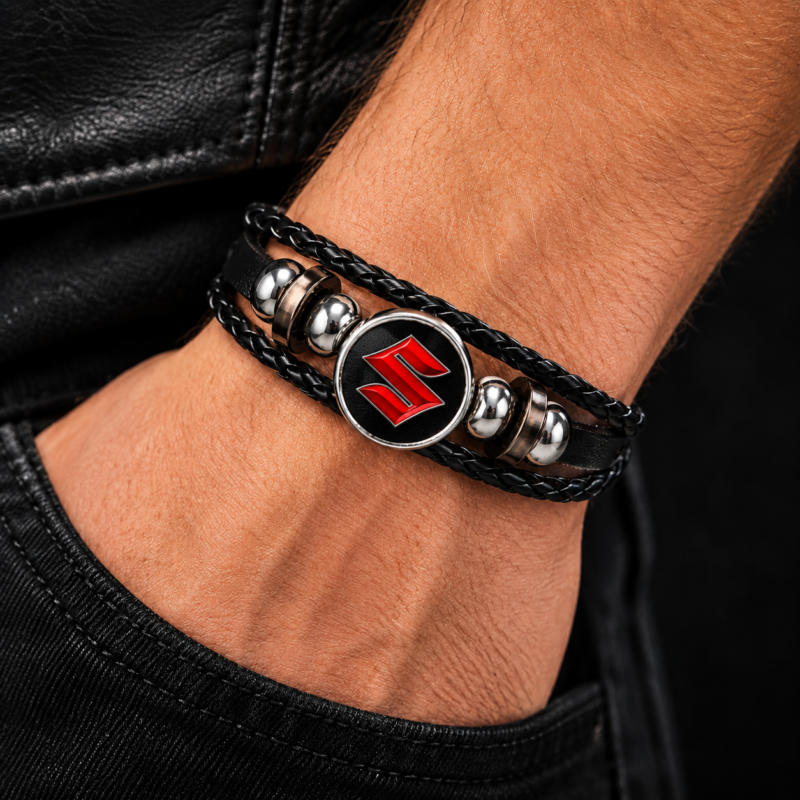 Suzuki Leather Bracelet gallery image 1